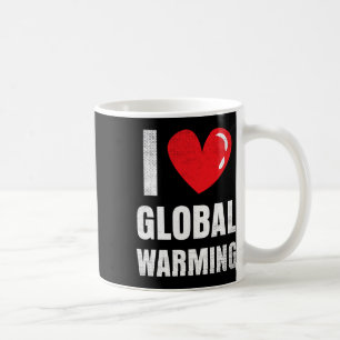 Ik hou van de opwarming van de aarde kleding cadea koffiemok
