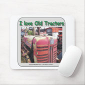 Ik hou van de oude internationale Harvester tracto Muismat (Met muis)
