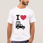 Ik hou van de paus (in de Popemobile) T-shirt (Voorkant)