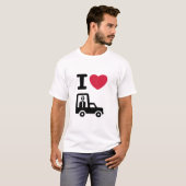 Ik hou van de paus (in de Popemobile) T-shirt (Voorkant volledig)