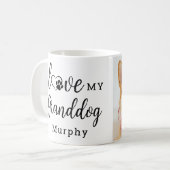 Ik hou van de persoonlijke foto van mijn groothond koffiemok (Voorkant links)