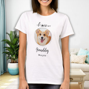 Ik hou van de persoonlijke foto van mijn groothond t-shirt