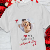 Ik hou van de persoonlijke foto van mijn Vriendin  T-shirt