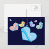 Ik hou van de pijlers van het briefkaart van de is (Voorkant / Achterkant)