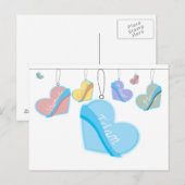 Ik hou van de pijlers van het briefkaart van de is (Voorkant / Achterkant)