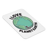 Ik hou van de planeet aarde magneet (Rechterzijde)