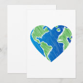 Ik hou van de Planet Earth Day Recyclen (Voorkant / Achterkant)