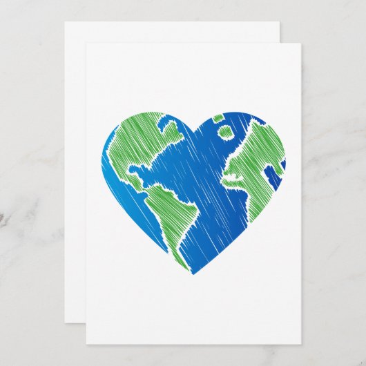 Ik hou van de Planet Earth Day Recyclen (Voorkant / Achterkant)