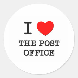 Ik hou van de Post Kantoor Ronde Sticker