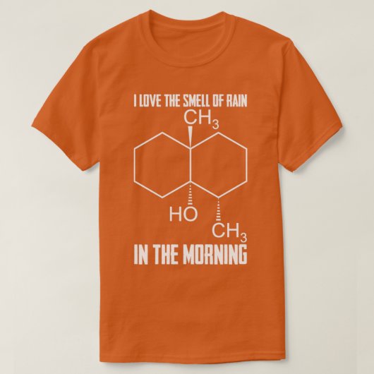 Ik hou van de regen in de ochtend-meter t-shirt (Design voorkant)