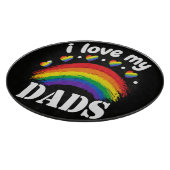 Ik hou van de regenboog trots van mijn papa's snijplank (Hoek)