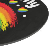 Ik hou van de regenboog trots van mijn papa's snijplank (Hoek)