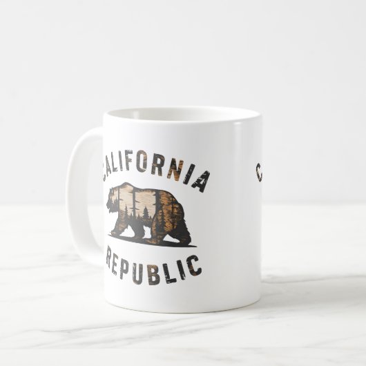 Ik hou van de Republiek Californië Koffiemok (Voorkant links)