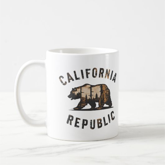 Ik hou van de Republiek Californië Koffiemok (Links)