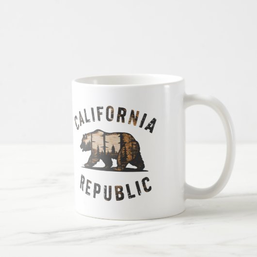 Ik hou van de Republiek Californië Koffiemok (Rechts)