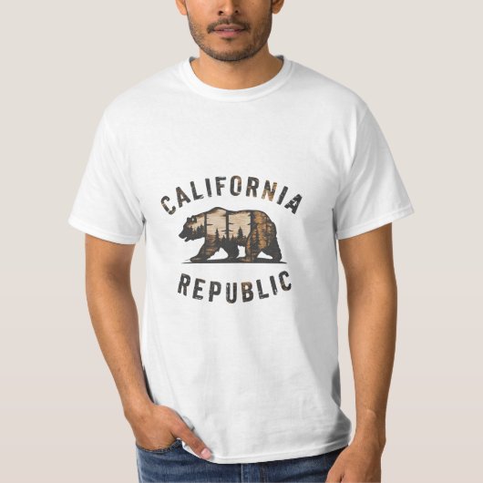 Ik hou van de Republiek Californië T-shirt (Voorkant)