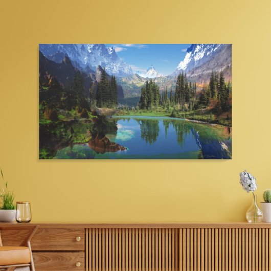 Ik hou van de Rocky Mountains Canvas Prints (Insitu (Woonkamer))
