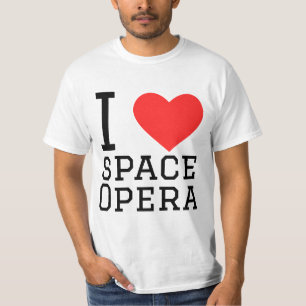 Ik hou van de ruimte opera t-shirt