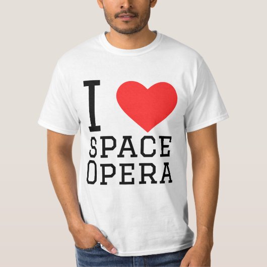 Ik hou van de ruimte opera t-shirt (Voorkant)