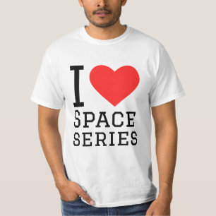Ik hou van de ruimte serie t-shirt