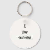 Ik hou van de schildpadden sleutelhanger (Voorkant)