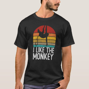 Ik hou van de Shirt van apen Retro 80s 70s