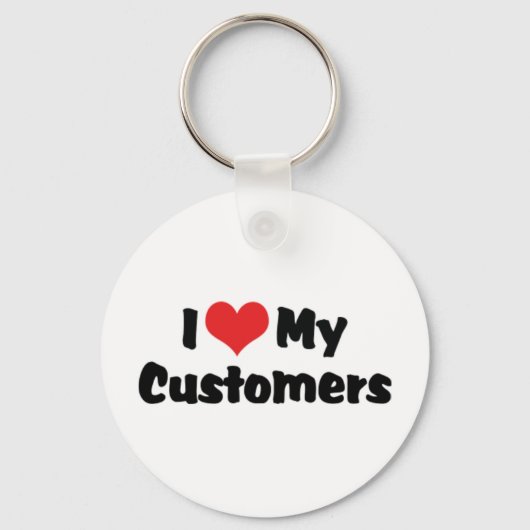 Ik hou van de Sleutelhanger van mijn klanten (Voorkant)