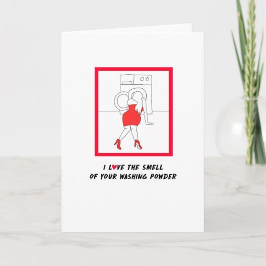 Ik hou van de Smell - Funny Valentijnsdag Card Feestdagen Kaart (Voorkant)