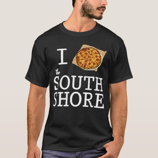 Ik hou van de South Shore Bar Pizza T-shirt (Voorkant)