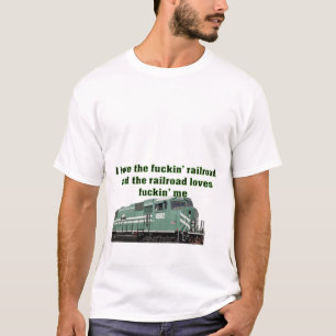 Ik hou van de spoorweg t-shirt