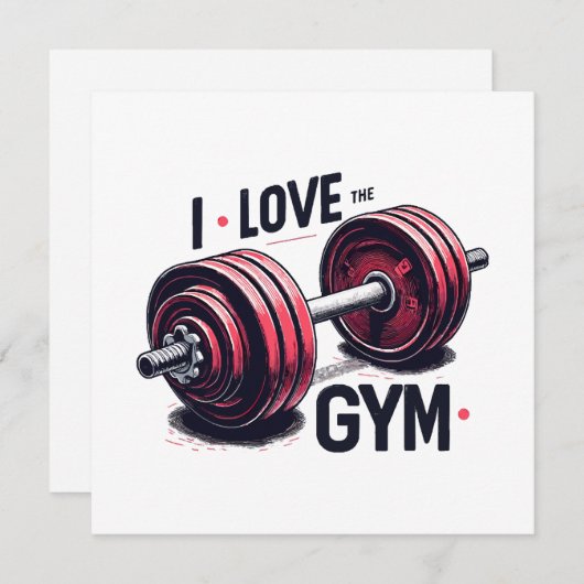 Ik hou van de sportschool (Voorkant / Achterkant)