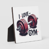 Ik hou van de sportschool fotoplaat (Voorkant)