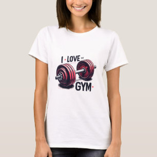 Ik hou van de sportschool t-shirt