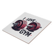 Ik hou van de sportschool tegeltje (Zijkant)