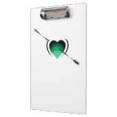 Ik hou van de St Patrick's Day Heart Klembord (Links)