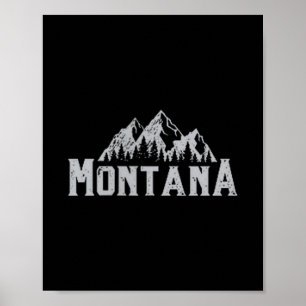 Ik hou van de staat Montana Mijn zoete thuis is Ca Poster