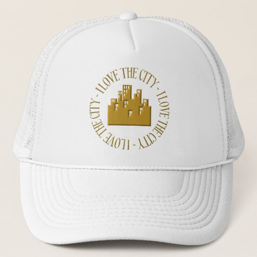 Ik hou van de stad trucker pet (Voorkant)