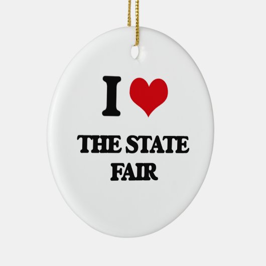 Ik hou van de State Fair Keramisch Ornament (Rechts)