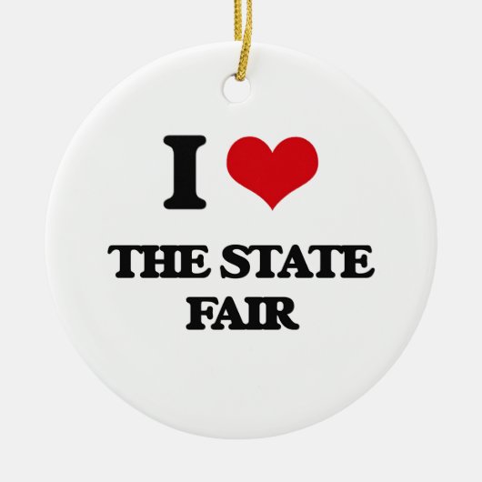 Ik hou van de State Fair Keramisch Ornament (Voorkant)