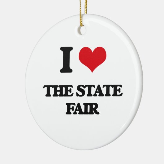 Ik hou van de State Fair Keramisch Ornament (Links)