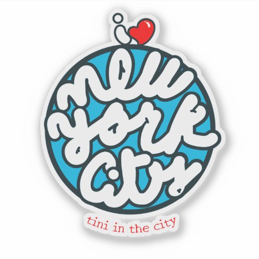 Ik hou van de sticker van New York (Voorkant)