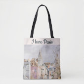 Ik hou van de straatarchitectuur van Parijs Tote Bag (Voorkant)