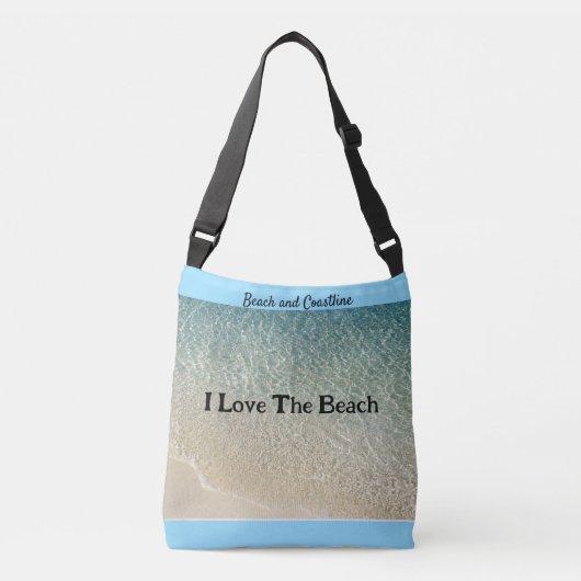 Ik hou van de strandtas crossbody tas (Voorkant)