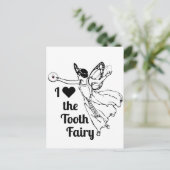 Ik hou van de tandenfee! briefkaart (Staand voorkant)