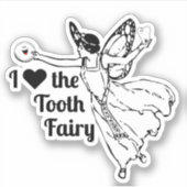 Ik hou van de Tandfee! Sticker (Voorkant)