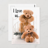 Ik hou van de teddyberen. briefkaart (Voorkant / Achterkant)