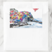 Ik hou van de terre rechthoekige sticker (Tas)