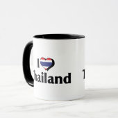 Ik hou van de Thaise vlag Mok (Voorkant links)