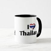 Ik hou van de Thaise vlag Mok (Voorkant rechts)