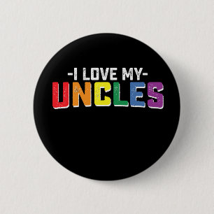 Ik hou van de trots van mijn ooms Gay Lesbische Fa Ronde Button 5,7 Cm